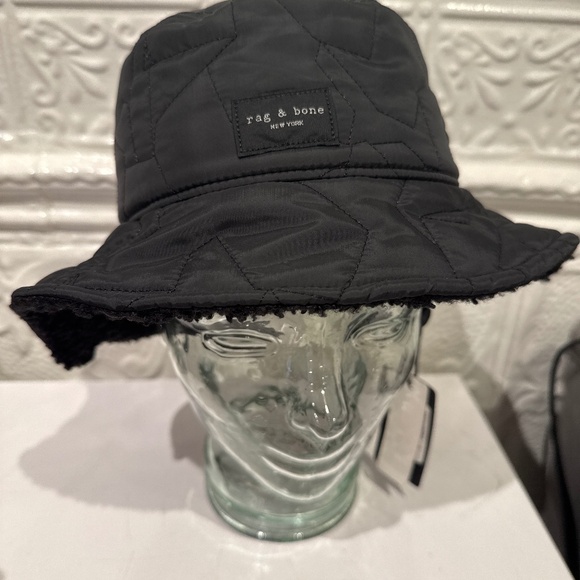 NWT Rag & Bone Sherpa and nylon bucket hat